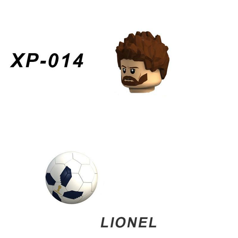 XT1003 كرة القدم شخصية صغيرة بنة الكابتن الأطفال التجمع بناء الالعاب العملاقة الحلي كتل الجسيمات الصغيرة