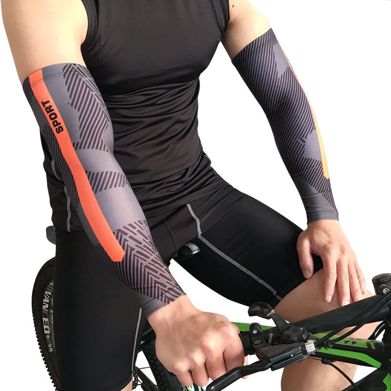 Funda protectora UV para brazo con protección solar para hombre y mujer,calentadores de brazo para Bicicleta 