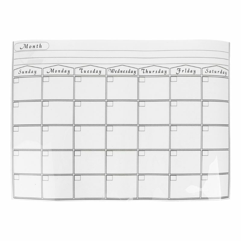 Magnetic Refrigerator Wall Art Sticker Calendar Monthly Weekly Planner White Board Erase For Kitchen 42x30cm