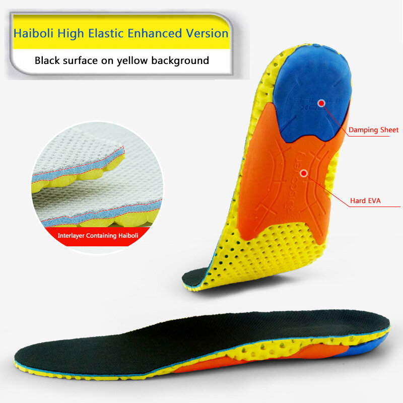 Silicone Gel Soft Sport Shoe Insoles Non-Slip Massaging Insole Orthopedic Foot Care For Feet Shoes Sole Shock Absorption Pads
