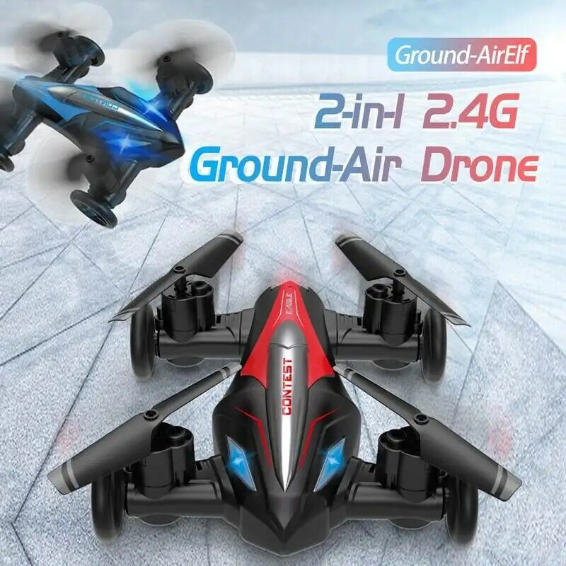 Eachine D85 2-in-1 RC Drone Helicopter Land And Air 2.4G Dual Mode UAV Professional Flying Dron Quadcopter Driving RC Cars Toys dron mini drone Drones RC вертолет Игрушки для мальчика радиоуправляемый автомоб...