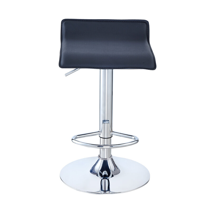 Panana正方形バースツールpuレザースイベル調整可能なカウンタースツールオフィス椅子フットレストと黒/白高速配信