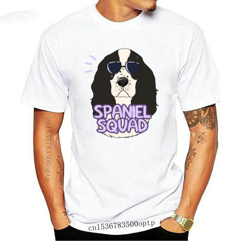 Novo inglês springer spaniel cão raça camiseta dos desenhos animados animal de estimação t slogans personalizado camiseta