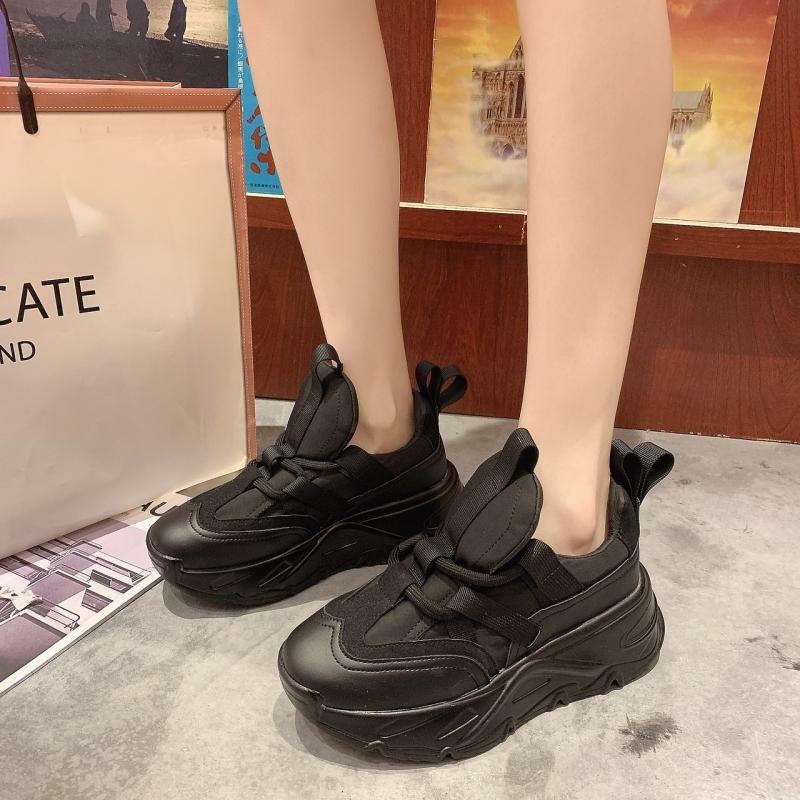 Zapatillas de deporte con plataforma para mujer, zapatos informales de suela gruesa a la moda, zapatillas gruesas de diseñador, calzado deportivo para baloncesto, 2021