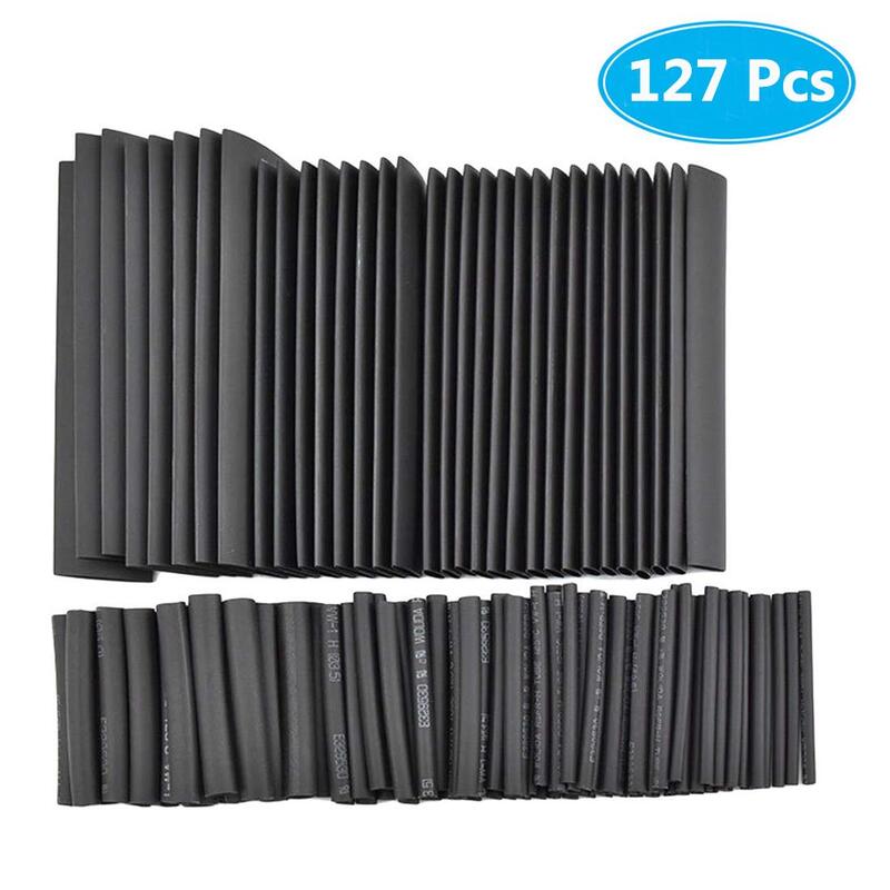 127/328/530PCS/Set Heat Shrink Tubing Electrical Wrap Wire Cable Sleeves PE 2:1 Insulated Sleeving Assorted