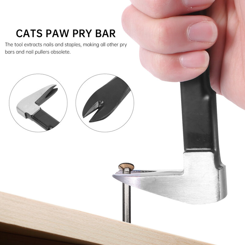 Extractor de clavos de Pata de Gato, herramienta de removedor de uñas, palanca de pata de gato, barra de garra para gatos, 1 ud.
