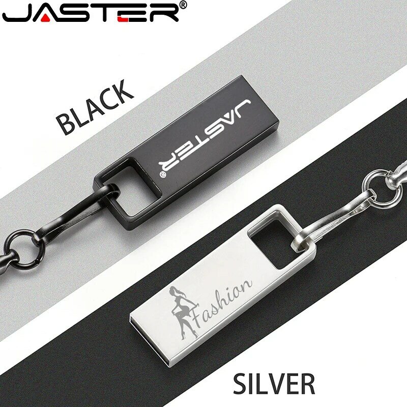 JASTER – mini clé usb 2.0 créative en métal, support à mémoire de 4GB 8GB 16GB 32GB 64GB 128GB, cadeau personnalisable avec logo