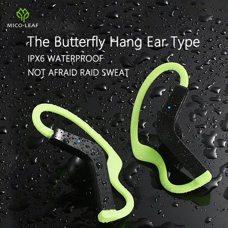 Butterfly B2 Headphone Olahraga Nirkabel TWS Earphone Bluetooth 5.0 Stereo Headset Earbud Tahan Air dengan Mikrofon