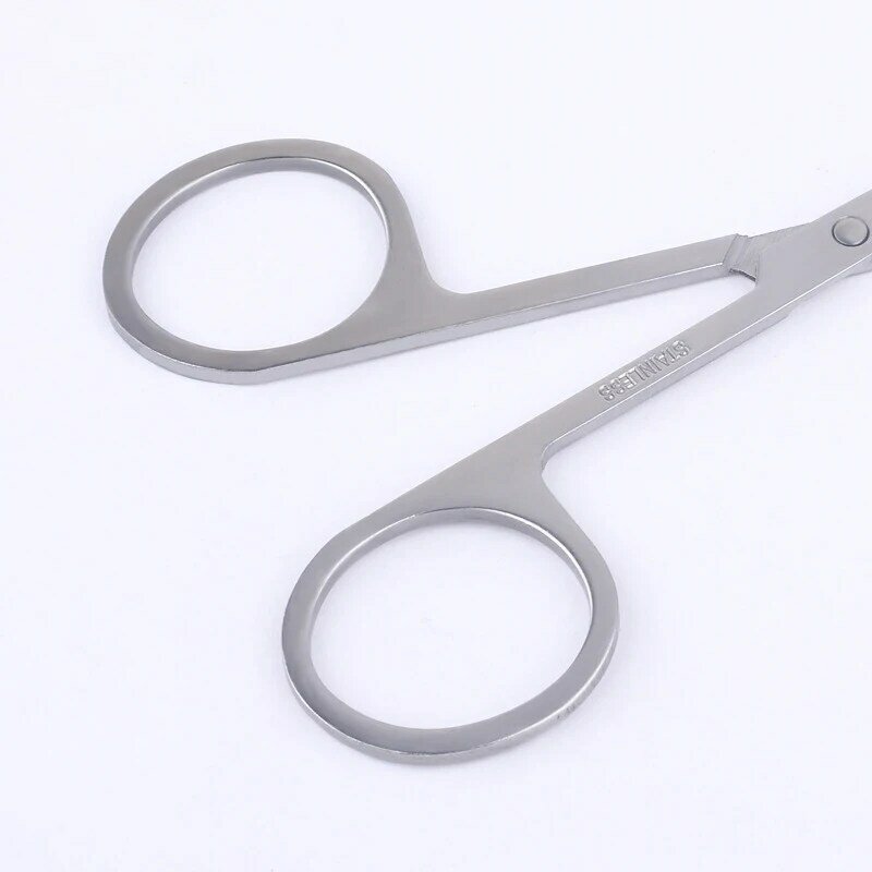 1 pz Manicure per unghie sopracciglio naso ciglia cuticole forbici curvo Pedicure professionale forbici per unghie strumenti per il trucco