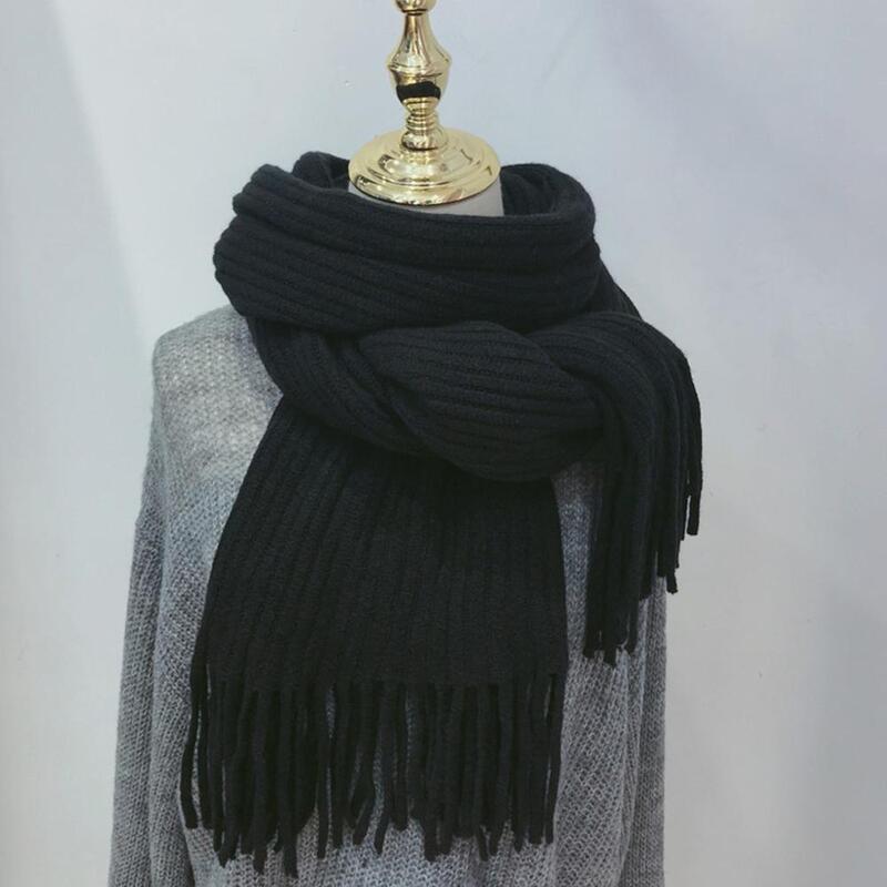 Sciarpa in cotone invernale moda 2020 per donna scialle lungo scialle inverno autunno scialli lavorati a maglia caldi