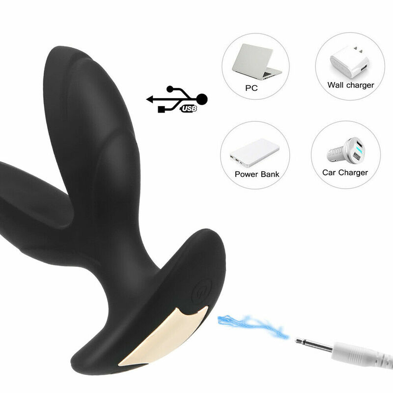 Massageador vibratório de próstata masculino 8 velocidades g-ponto anal butt plug expansível vibrador adulto masculino brinquedos sexuais choque elétrico