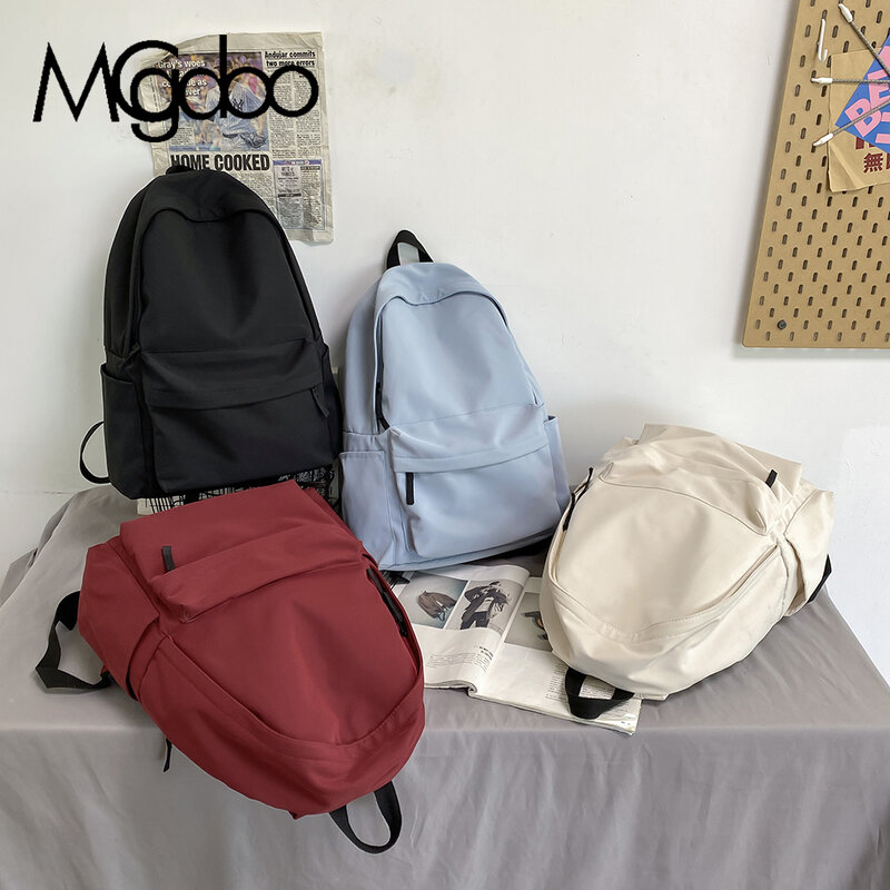 Mgcdoo – sac à dos tendance pour femmes, sac à bandoulière couleur unie pour adolescentes, nouvelle collection 2021