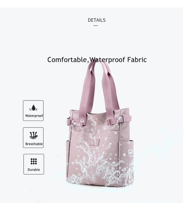 2021 Simple Women Handbag Large Waterproof Nylon Mommy Diaper Bag Quality Durable Maternity Nursing Single Shoulder Bag 1pcs