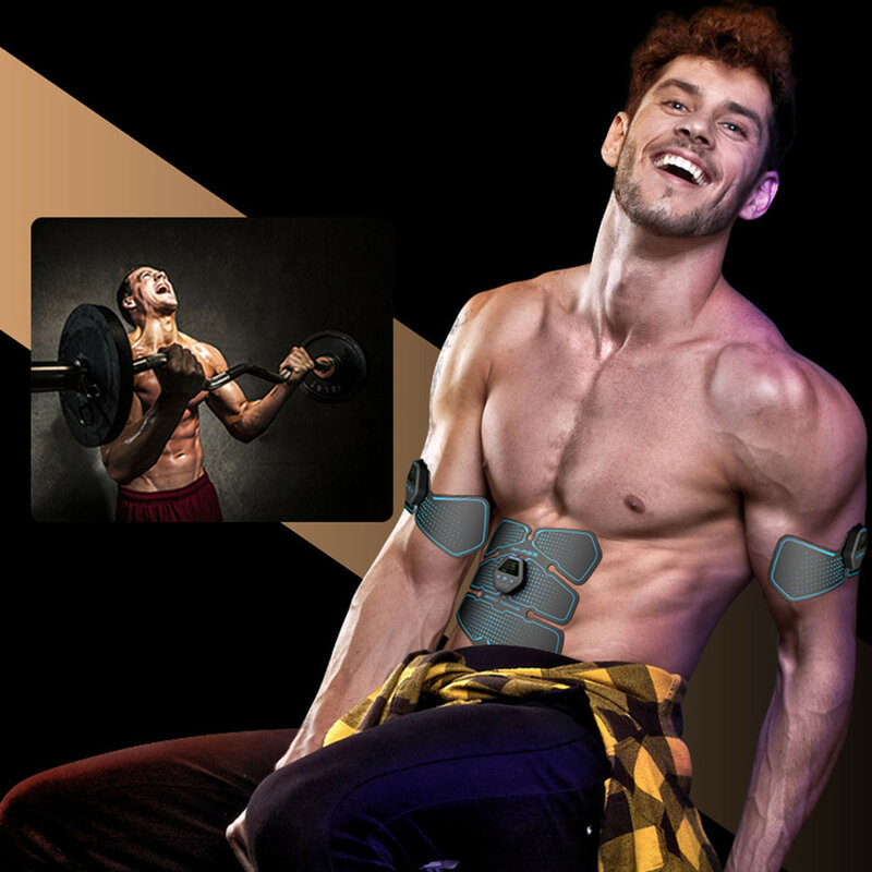 Цифровой дисплей наклейки для брюшных мышц, устройство для фитнеса, бытовые тренировки мышц живота