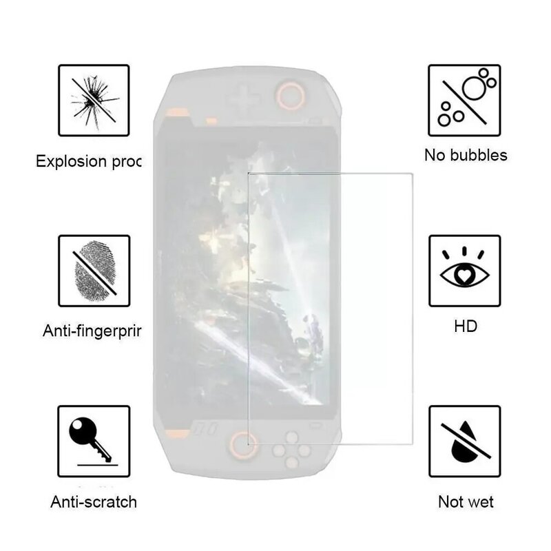 Закаленное стекло для защиты экрана, Защитная пленка для ЖК-экрана 8,4 дюйма Onexplayer, защитная пленка для ЖК-экрана, аксессуары для игр