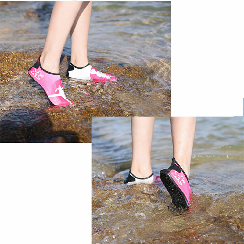 Men Women รองเท้าน้ำรองเท้า Barefoot Beach สระว่ายน้ำรองเท้า Quick-Drying รองเท้าโยคะเหมาะสำหรับท่องว่ายน้ำกีฬาร...