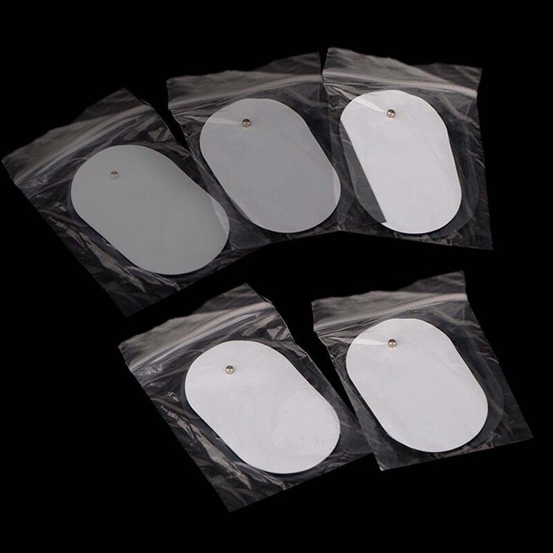 Almofadas de substituição de eletrodo em gel de silicone, 10 peças, para massageador, pacotes para mini massageador de corpo inteiro, adesivos de pele