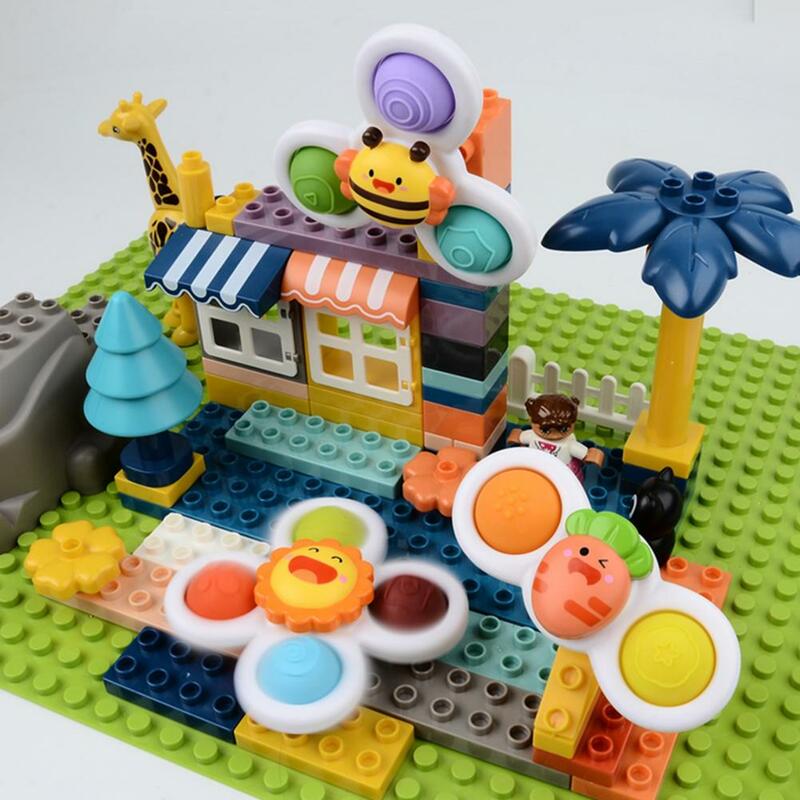 Присоска игрушечная легкая в использовании, развивающая легкая присоска, детские игрушки для ванной комнаты, игрушка-Спиннер на присоске