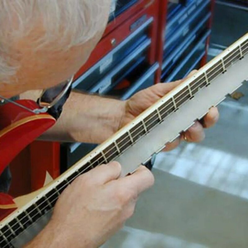 ギターネックノッチストレートエッジluthiersツールほとんどのエレキギター指板とフレットステンレス鋼ホットためのドロップシップ