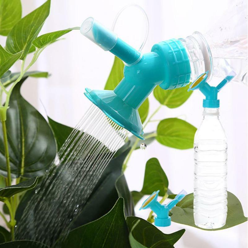プラスチック製の散水ノズル,2in 1,水の容器,花の散水,庭の灌漑ツール