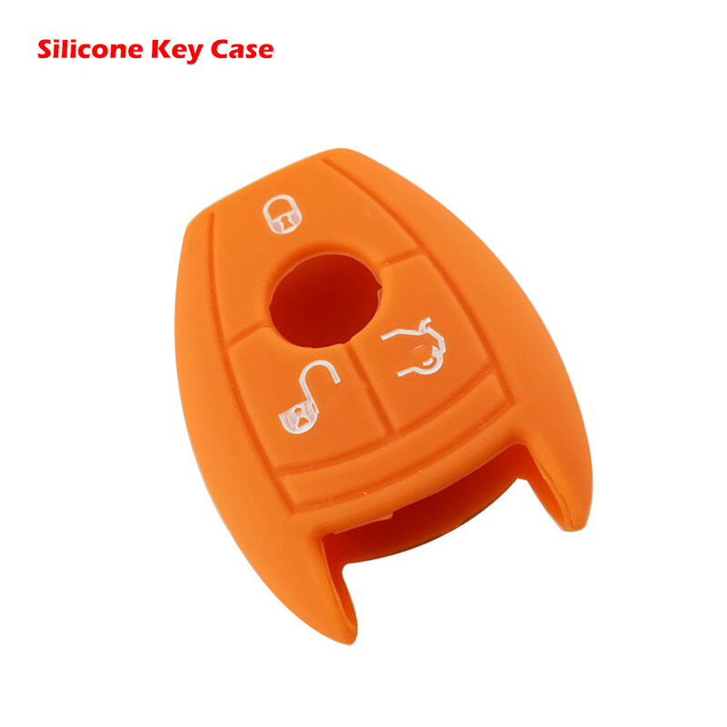 1pcs Silicone Fob Skin Key Cover Protector Remote Keyless For Mercedes-Benz Coolbestda Silicone Key Fob Cover