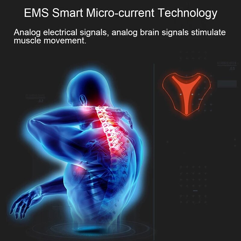 電気筋肉刺激装置,ems,電気,首,マッサージ,アロマテラピー,裸の肩,いびきガード,スマートワイヤレスマッサージャー