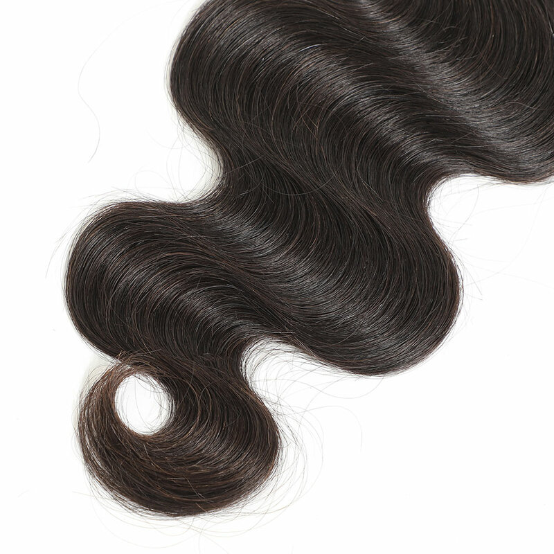 Thair-mechones de cabello humano ondulado brasileño, extensiones de cabello Remy, Color Natural, 5 uds.