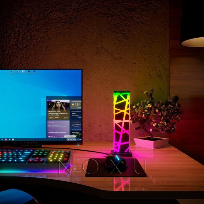 Lámparas de escritorio acrílicas Multicolor, luz de mesa acrílica, luces de Ambiente de 2,5 W, estilo de diseño moderno Simple para decoraciones del hogar