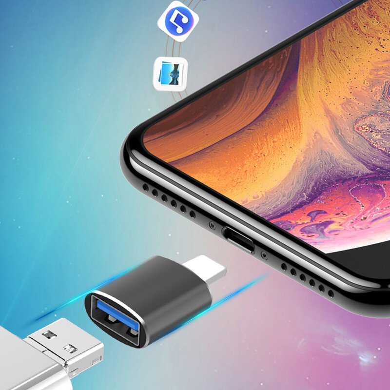 Ginsley Lightning Để USB3.0 Adapter Đầu Đọc Thẻ Usb Kết Nối Đèn Led Bàn Phím Chuột Camera Cho iPhone 7 8 11 X IOS13