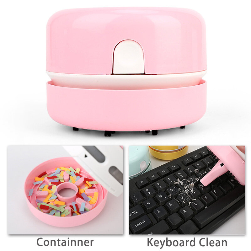 Desk Portable Desktop Cleaner Mini Desk Vacuum Cleaner for School Classroom School Office keyboard