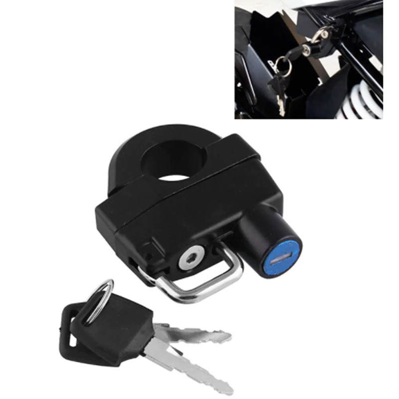 Motorfiets Universele Helm Lock Voor 25Mm Motorcarter Crash Bar Motorfiets Accessoires Motorfiets Helm Lock