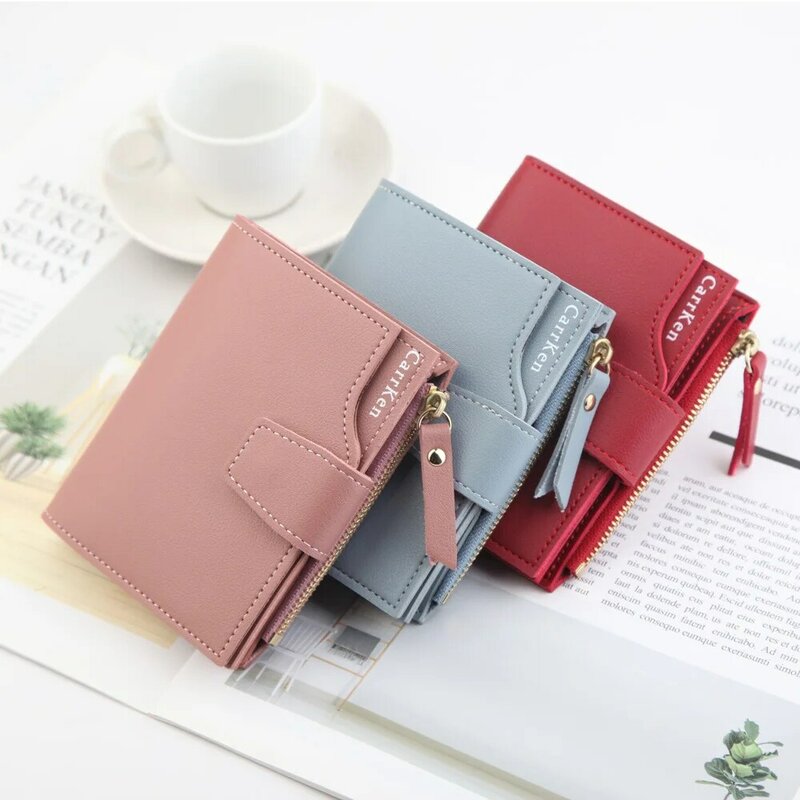 JIFANPAUL 2020 New ladies wallet Korean fashion vertical zipper card holder multifunctional short buckle coin purse