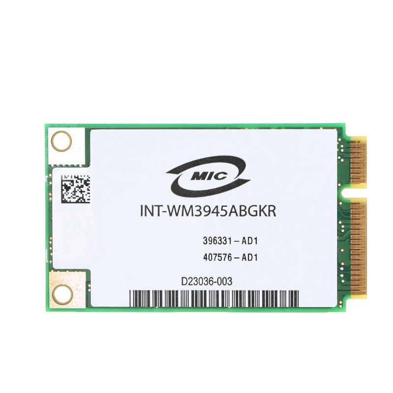 Kartu WIFI Nirkabel Wm3945abet Mini PCI-E Baru 54M 802.11A/B/G untuk Laptop Dell