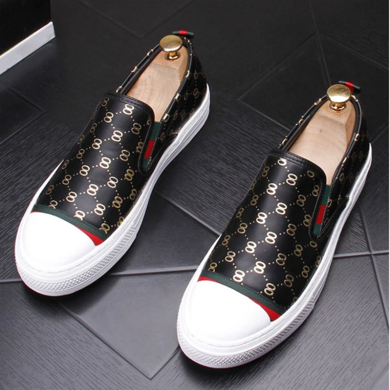 2021 Autumn and Winter New European Breathable Loafers Single Leg Lazy White Fashion All-match Casual Men's Shoes XM169