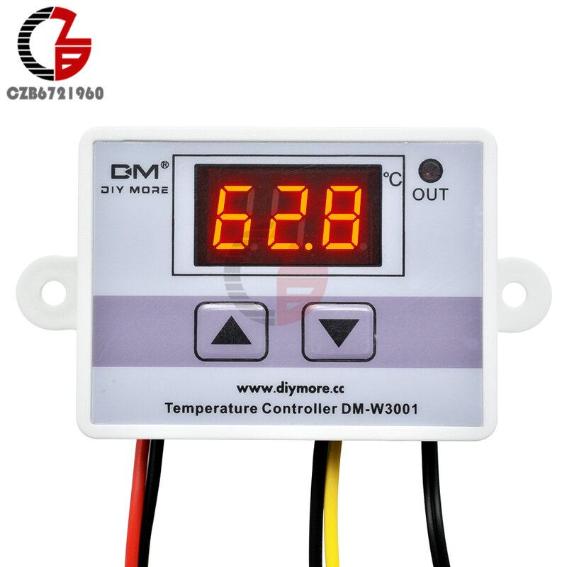 Controlador de temperatura Digital W3001, 110V, 220V, 12V y 24V, termostato termorregulador, incubadora de Acuario, regulador de temperatura del calentador de agua