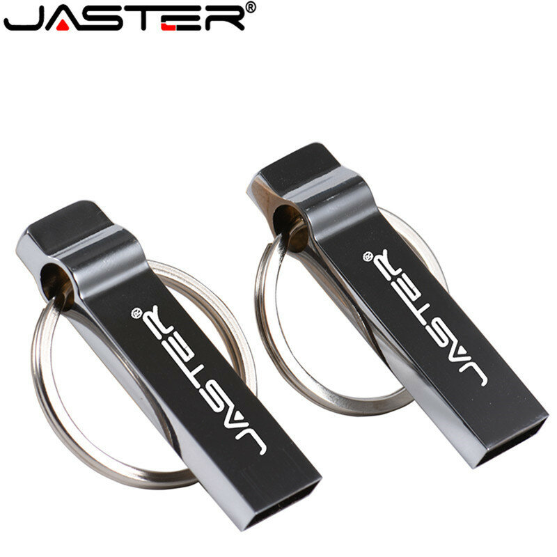 JASTER Logo engrave keyring waterproof 4GB 8GB 16GB 32GB pen drive USB 2.0 usb Flash Drive USB stick pendrive promotional gifts