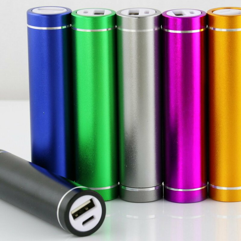 Étui de batterie Portable multicolore, bricolage, 1x18650, coque de support de batterie avec Port de chargement USB