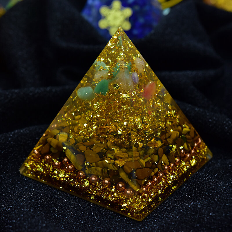 Energie Piramide Emotionele Verbetert Relatie Fortuin Verhogen Vertrouwen Manipura Chakra Kristallen Sieraden Orgonite Ornamenten