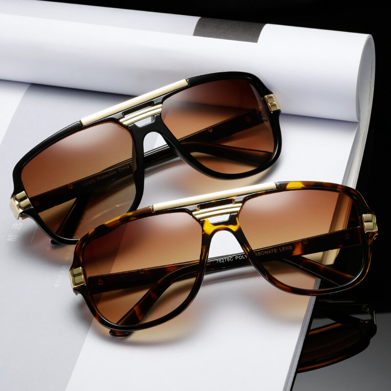 Óculos de sol vintage quadrado, óculos escuros quadrados com uv400