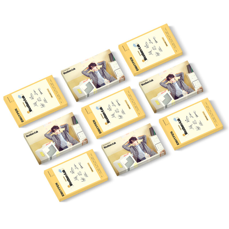 55 pz/set ENHYPEN Lomo Cards nuovo Album meteo LAB piccoli auguri Kpop 2022 stagione auguri Photocard Album fotografico di alta qualità