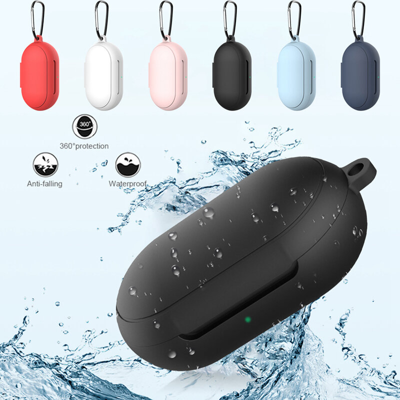 Earphone Bluetooth Case for Samsung Silicone Full Cover Case With Buckles Headphone Galaxy Buds