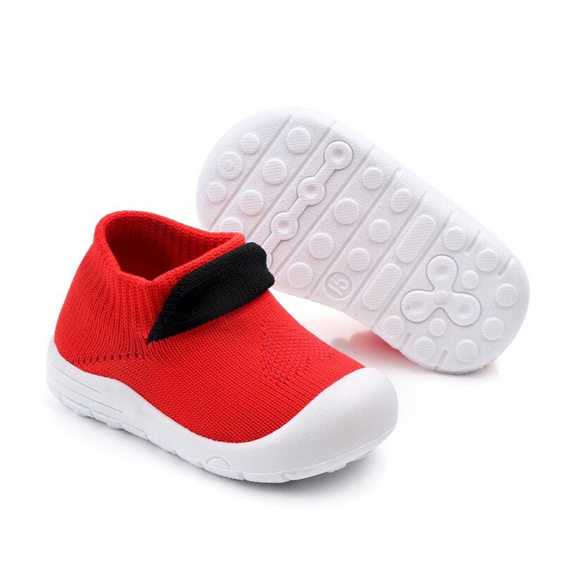 WEIXINBUY-حذاء Kint للرضع والبنات والأولاد ، حذاء رياضي بتصميم مضاد للانزلاق بنعل ناعم ، للخطوات الأولى