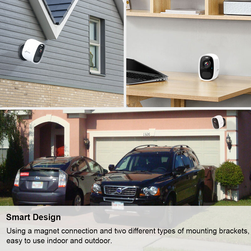 Kamera IP CPVAN zewnętrzna bezprzewodowa AI inteligentna kamera bezpieczeństwa PIR Alarm dwukierunkowy Audio noktowizyjna kamera monitorująca CCTV