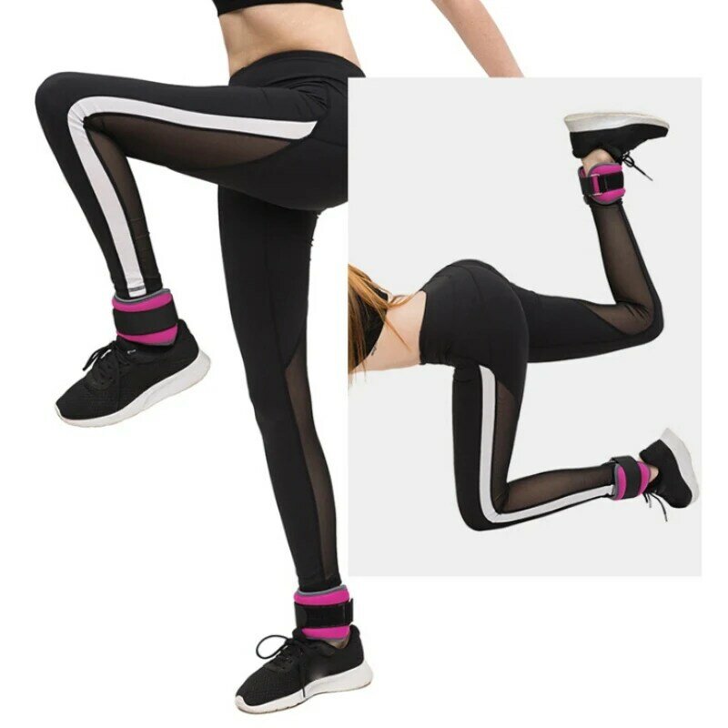 0.5KG/1KG Adjustable Leg Ankle Wrist Sand Bag Weights Training Sandbag Wraps Strength Gym Running Fitness Equipment