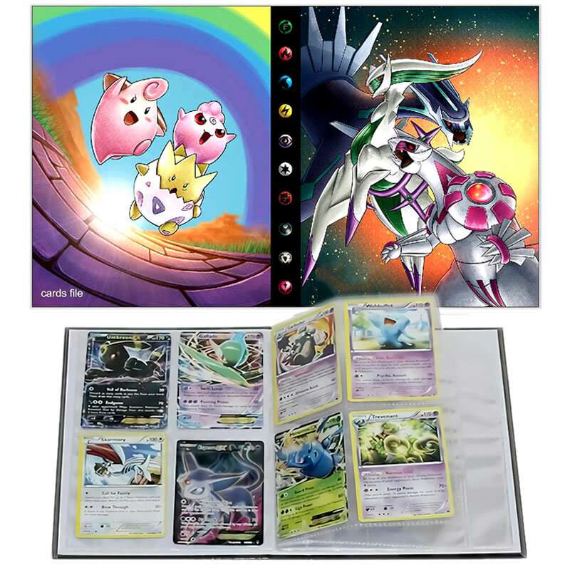 Album de cartes Pokémon pour enfants, classeur à fermeture éclair