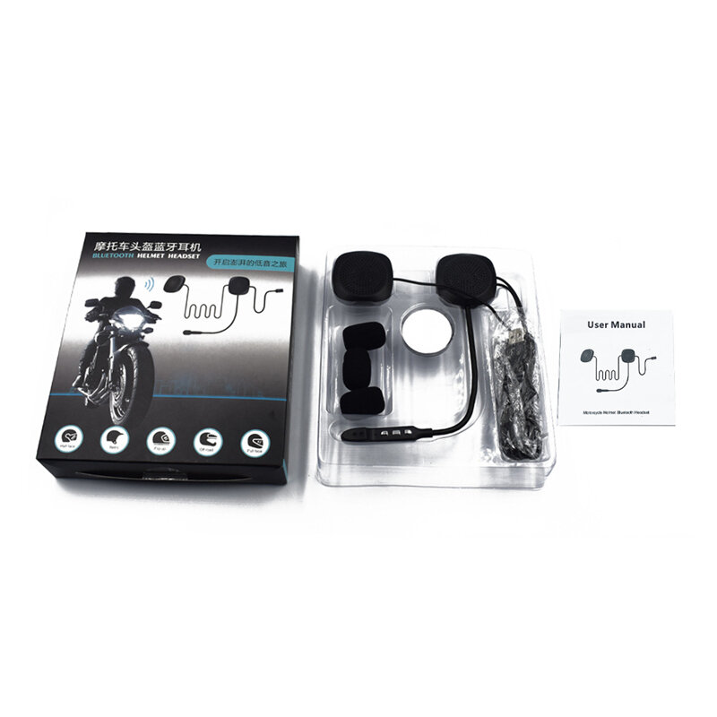 50M Wasserdicht Moto Bluetooth Wireless Anti-Störungen Helm Headset Hände Frei Bluetooth V 4,2 Intercom Für Motorrad