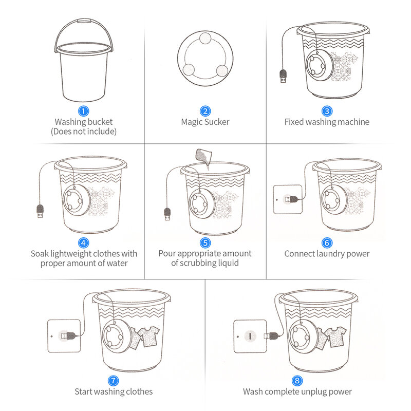 Ha Portable Mini Wasmachine Turbo Persoonlijke Luchtbel Fotating Wasmachine Handig Voor Reizen Zakenreis Ultrasone Wasmachine