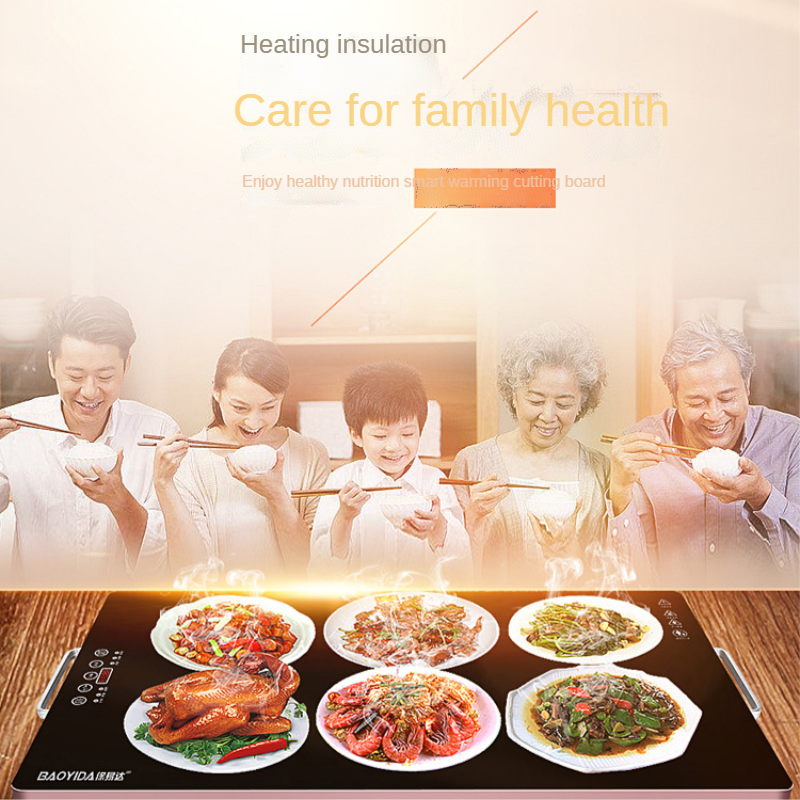 Intelligent multi-functional timing meal warming board heating vegetable board dining table warming vegetable board