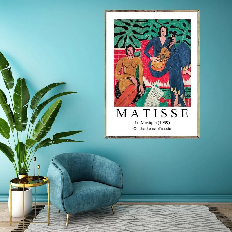 Matisse La – imprimés d'art de Musique, affiche en toile Vintage, peinture abstraite, images murales pour salon