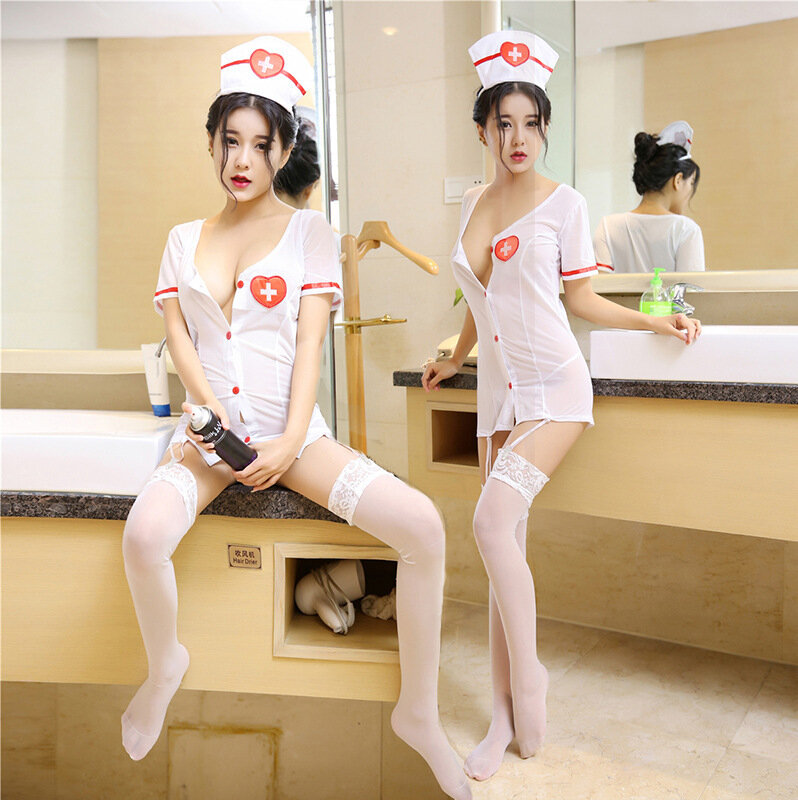Tenue d'infirmière de déesse Sexy, uniforme d'infirmière pour femmes, costume de tentation innocente, lingerie érotique pour adultes
